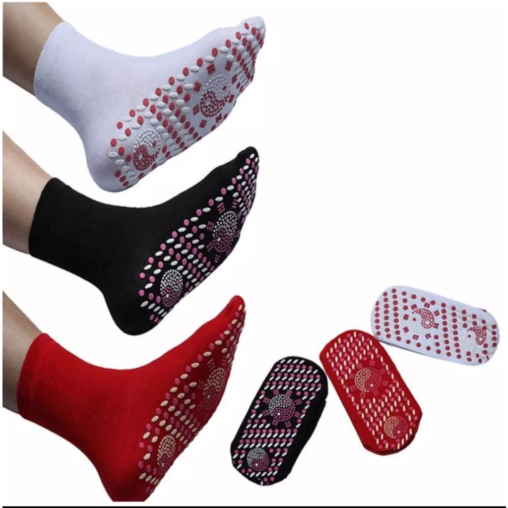 Kaos kaki terapi pemanas Penghangat magnet kaki Foot Support Therapy Tourmaline