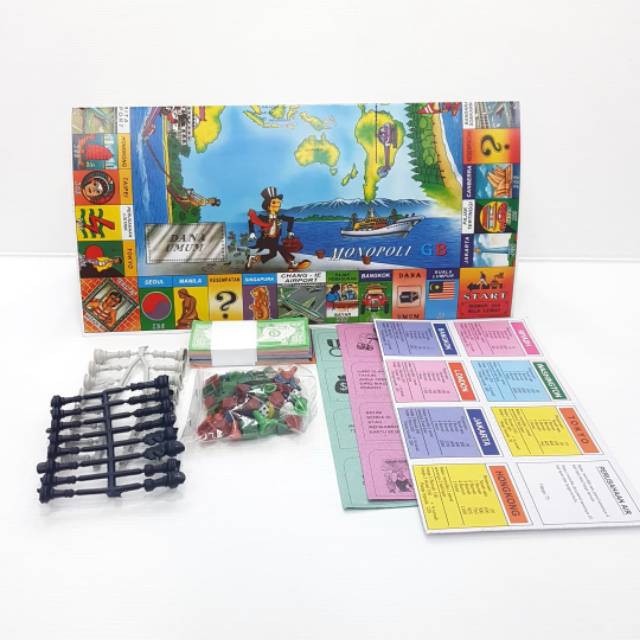 Monopoli GB Internasional 5IN1 GAME Monopoly Gaya Baru 5 in 1 game - 5 permainan 1 papan board game