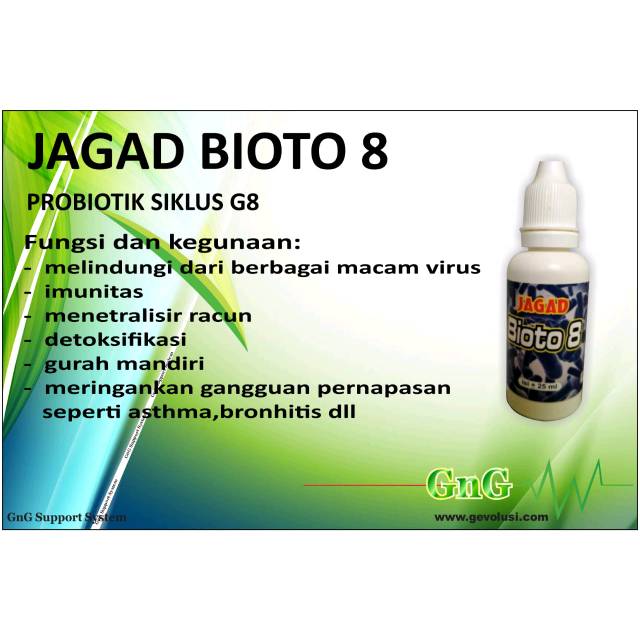 GnG Probiotik Jagad bioto 8 (Minum & gurah, strong anti covid 19)