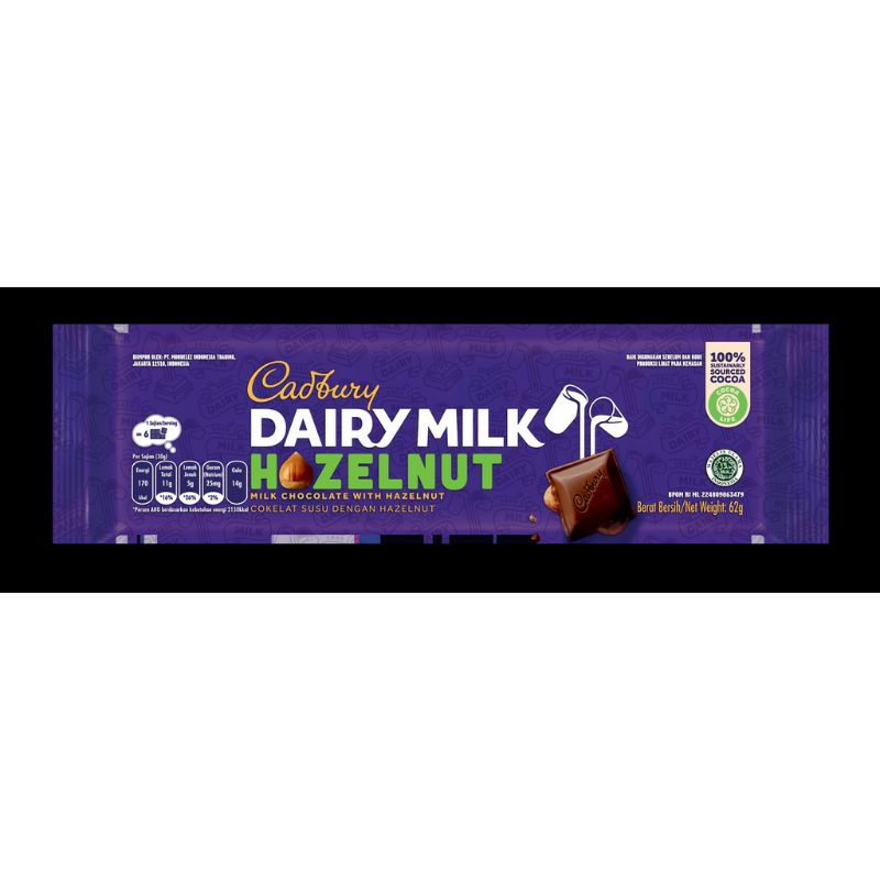 

CADBURY DAIRY MILK HAZELNUT COKLAT 62 grm