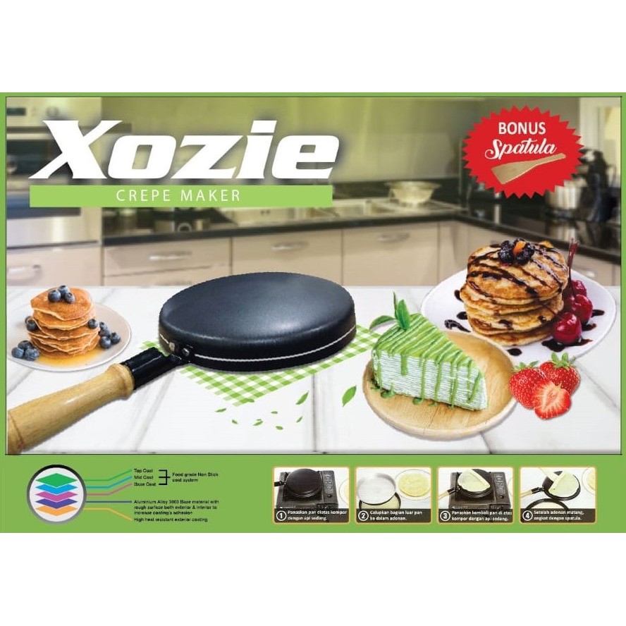 Wajan Terbalik XOZIE Wajan Crepe Dadar Gulung Kulit Risol Wajan Terbalik XOZIE Wajan Crepe Dadar Gulung Kulit Risol