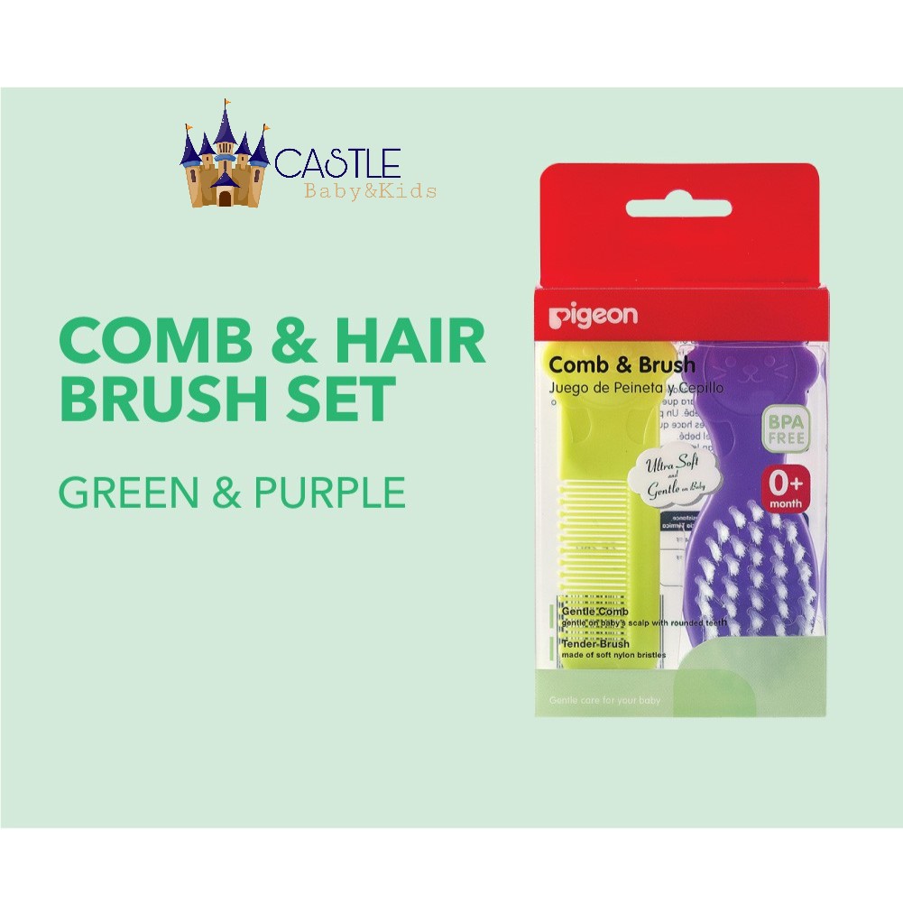 Castle - PIGEON Comb and Hair Brush Set | Sisir &amp; Sikat Bayi