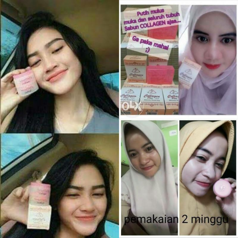 CREAM COLLAGEN ORIGINAL BERHOLOGRAM ASLI