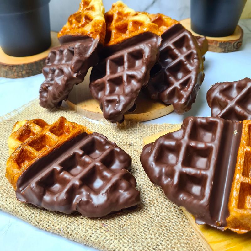 

Croffle chocolate tinggal makan enak full butter