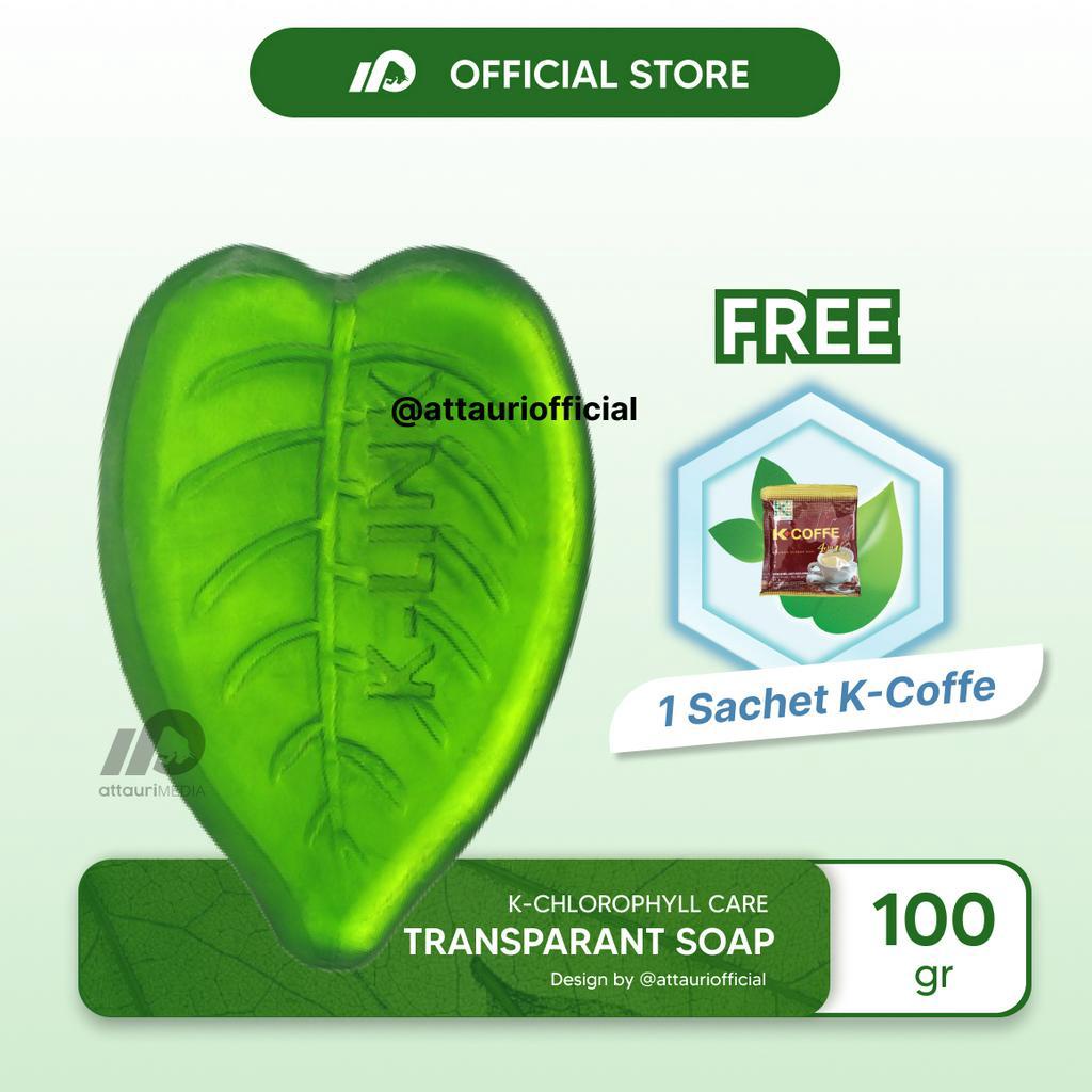 K-CARE Chlorophyll Transparant Soap (100 gr) Sabun Mandi Klorofil K-Link Sabun Klorofil Sabun K Link