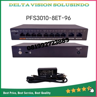 Switch Dahua 8 Port PoE PFS3010-8ET-96 Original / Garansi Resmi