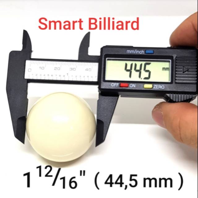 Bola Putih 44,5 mm Gaco Kecil China - Cue Ball Billiard - 1 12/16 inch - Bola sodok