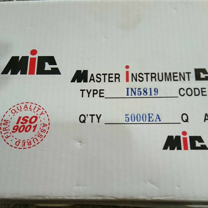 Dioda IN5819 Original mic Renteng gate diode for class d amplifier or smps