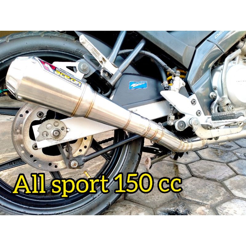 Knalpot racing Vixion Yamaha R 15 R 15 V3 Byson Xabre GSX CBR CB 150 Sonic Megapro satria FU GSX