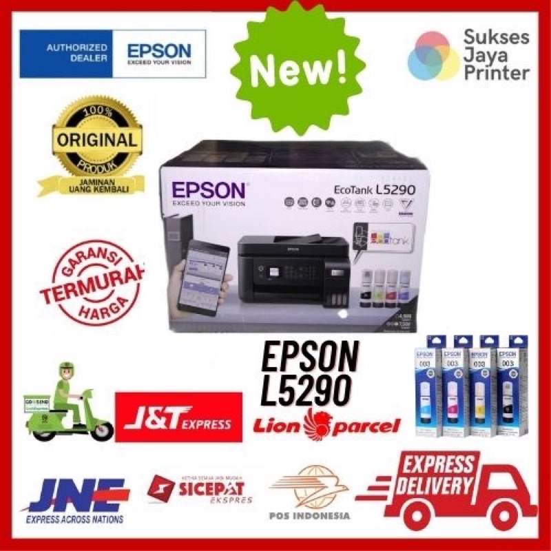 READY Printer epson L5290 pengganti L5190 ADF F4 original garansi resmi epson 2 tahun