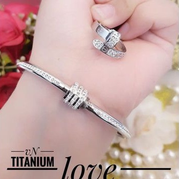 Titanium gelang cincin wanita i344