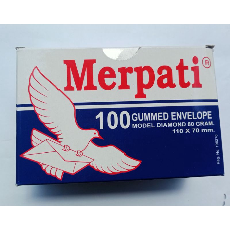 

Amplop Merpati isi 100 lembar