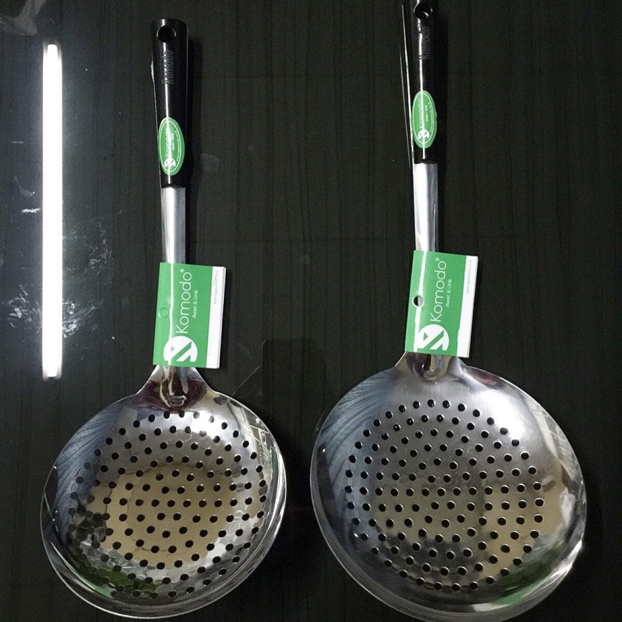 Komodo saringan masak / Serok stainless tebal / serok masak  uk 16,18 cm