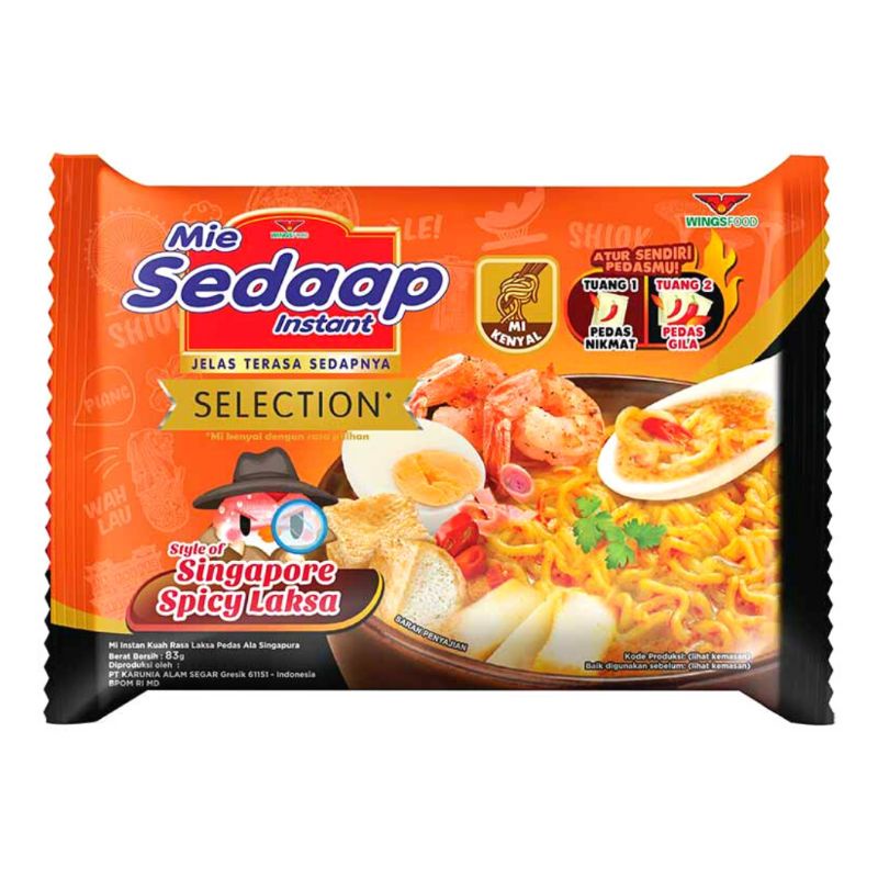 

Mie Sedaap Singapore Spicy Laksa 83g