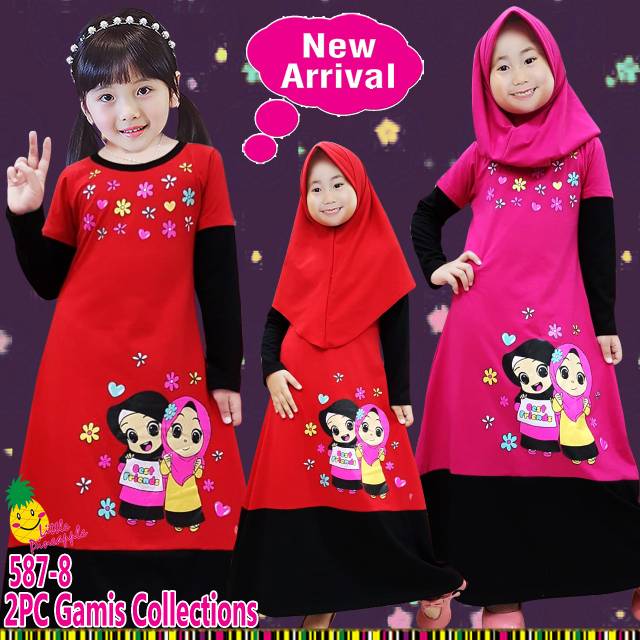 Gamis anak Little pineapple