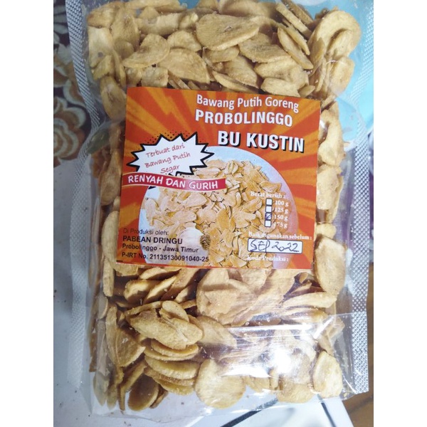 

Bu Kustin Bawang Putih Goreng Kemasan Pouch 150 gram