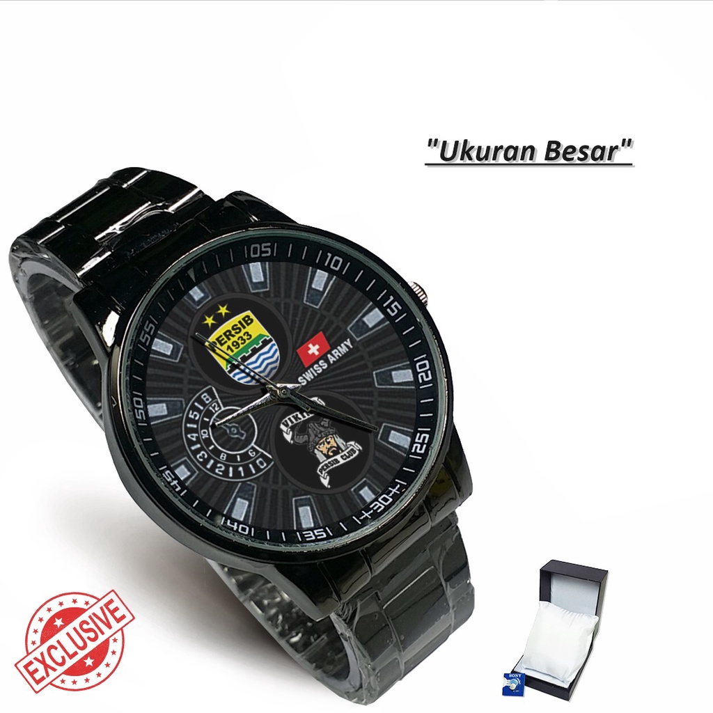 Jam Tangan Rantai Couple Logo PERSIB VIKING (Cool)