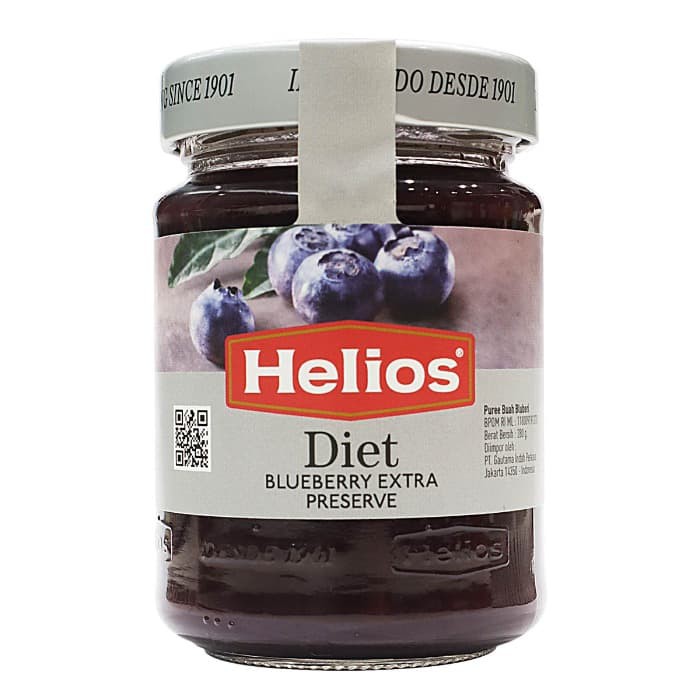 

Selai Buah Helios Diet Blueberry Extra Preserve 280g