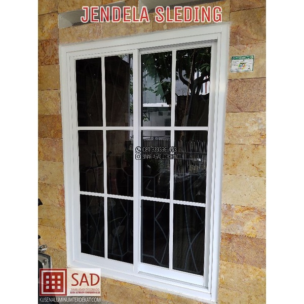 jendela geser sleding aluminium