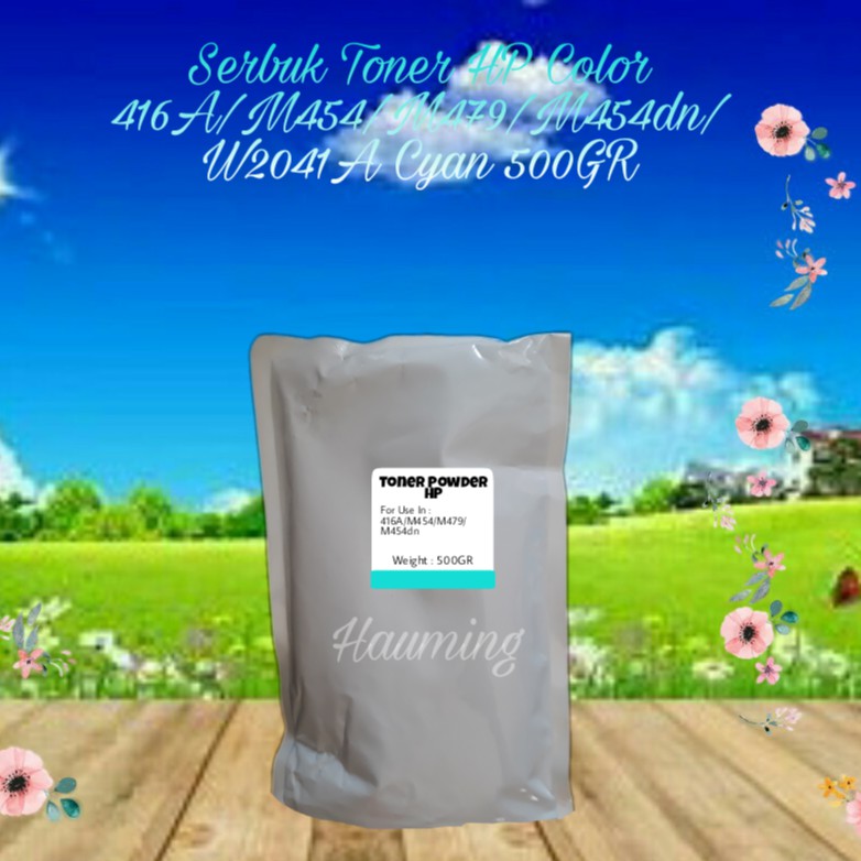 Serbuk Toner Powder Refill HP Color 416A 416 M454 M479 M454dn M454dw W2041A Cyan 500gr