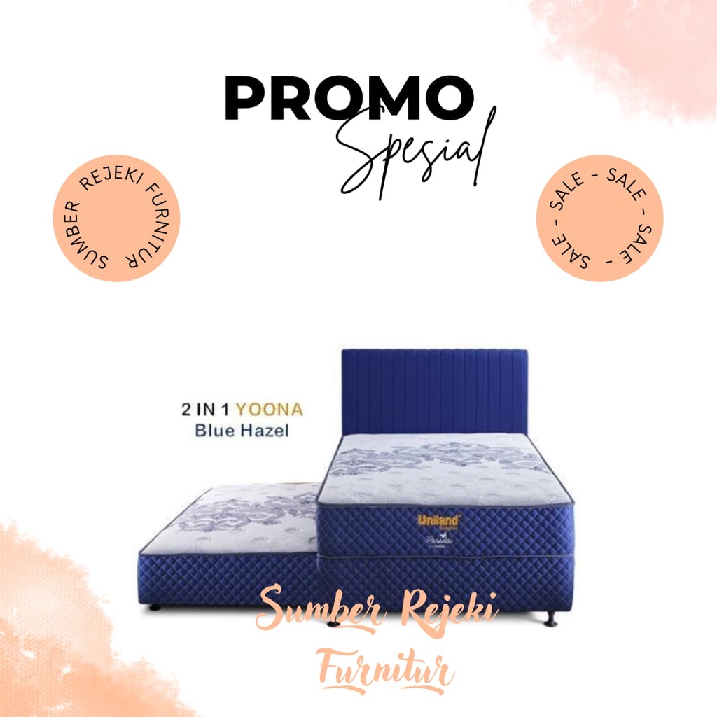 BED SORONG UNILAND 2IN1 YOONA BLUE HAZEL