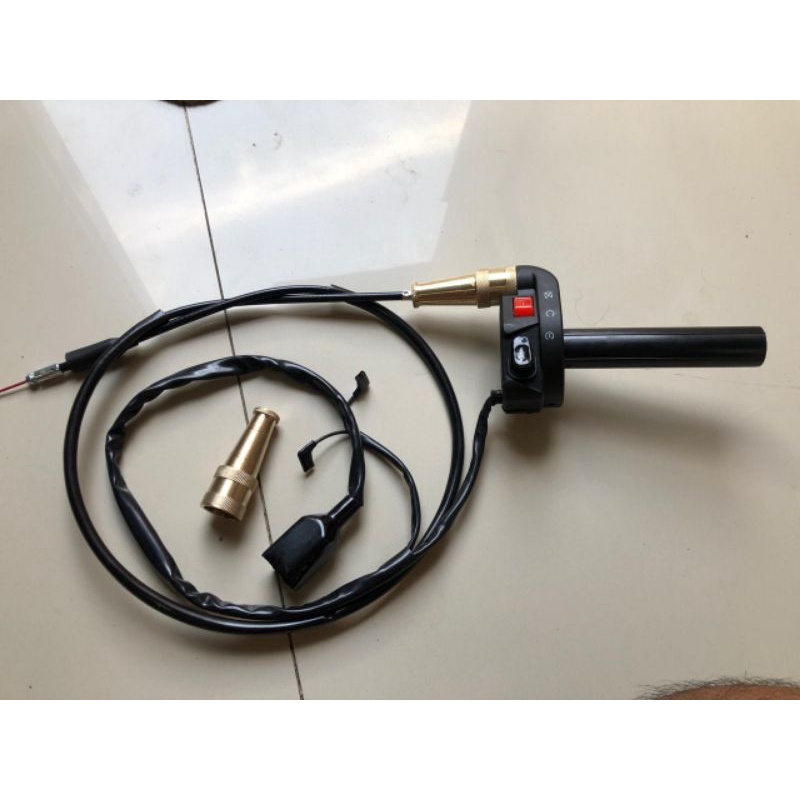 GAS SPONTAN HOLDER KSR SET TUTUP GAS KUNINGAN  DAN KABEL GAS