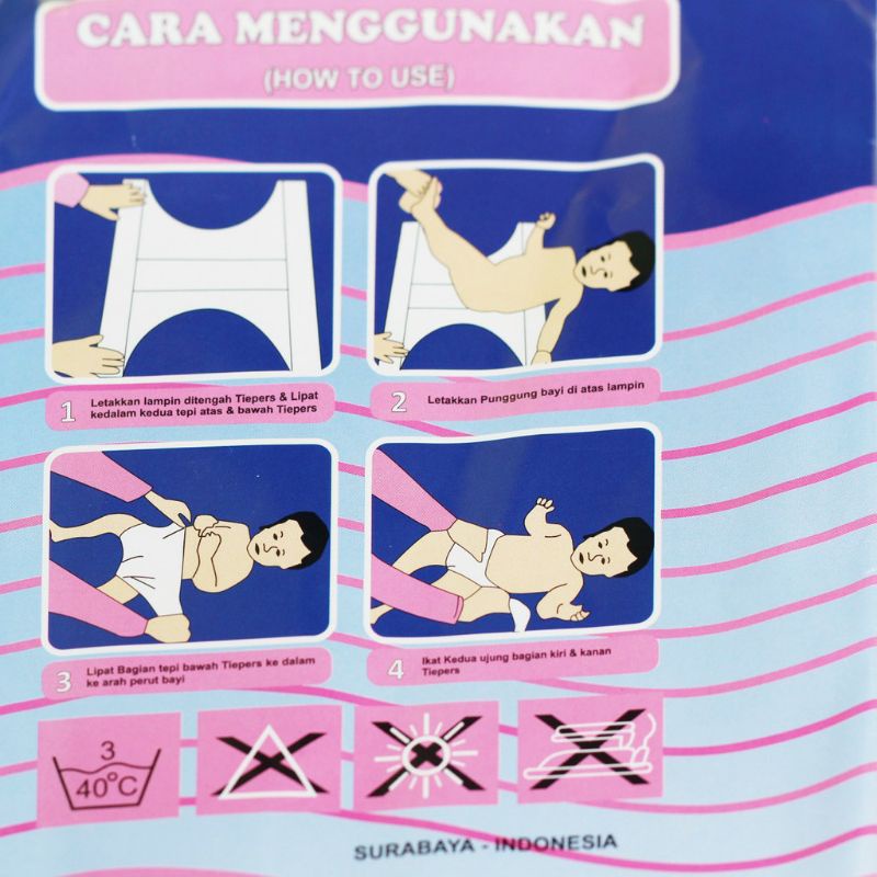 1 pak isi 6pcs popok plastik ikat / popok Ompol ikat bayi / popok cuci ikat
