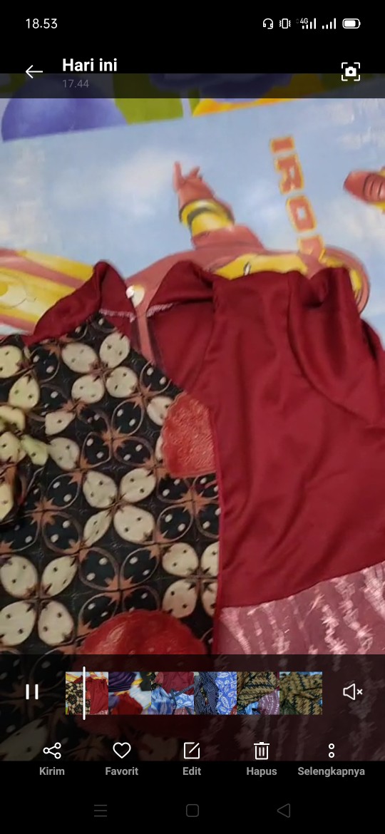 Maura Couple - Sania Ruffle Batik Couple Ori Ndoro Jowi Dnt Garansi