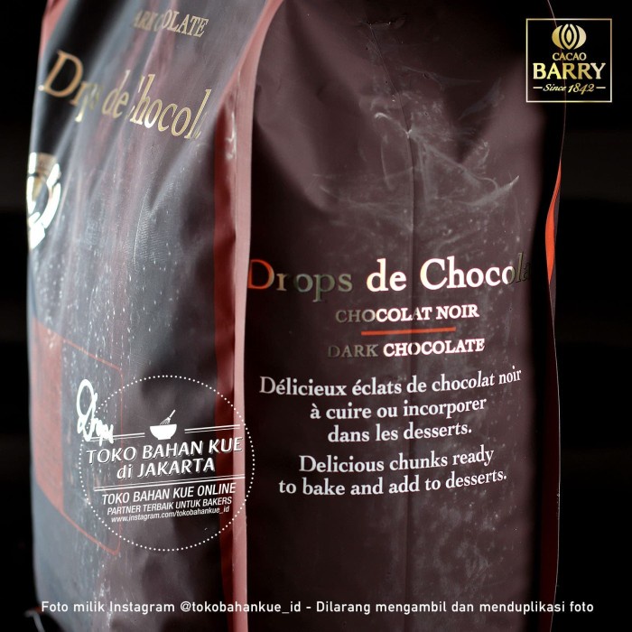

Siap Kirim Cacao Barry Callebaut Drops De Chocolat 500Gr 50% Dark Chocolate Chips