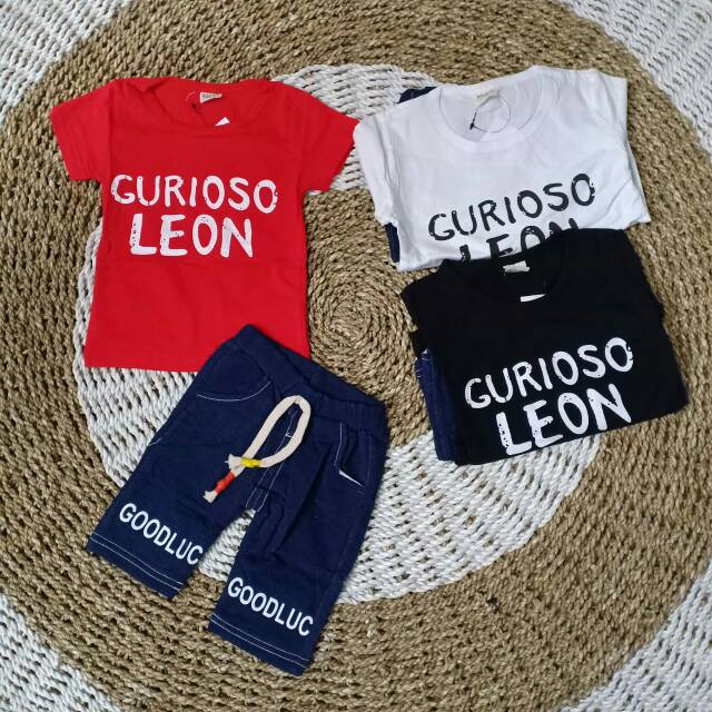 Setelan Gurioso Leon Impor Anak