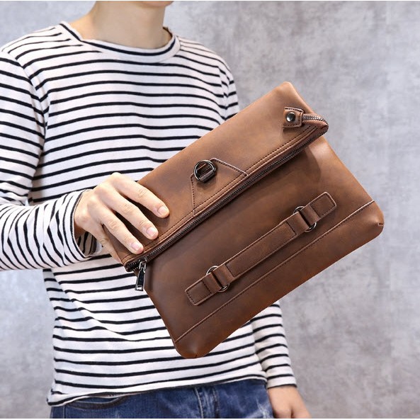 Tas Selempang Pria dan Clutch - Handbag ISHIYA - KOFU - Tas Import - Clutch Keren - Handbag Cowok