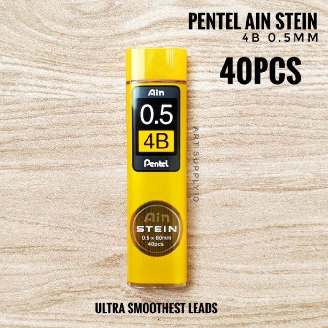 

] Pentel Ain Stein 4B 0.5mm - Isi Pensil Mekanik 4B
