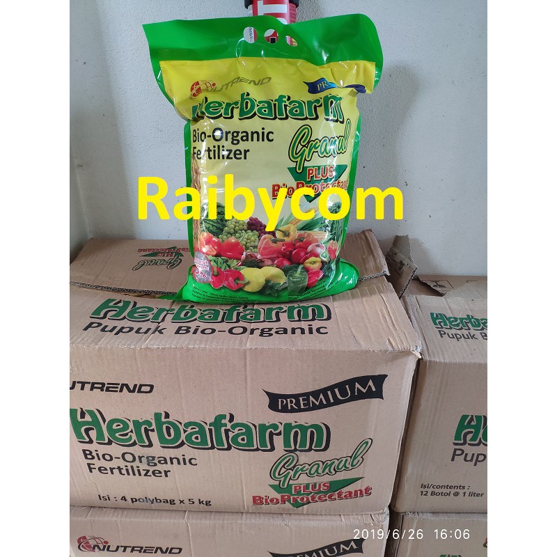 Herbafarm Granul 5Kg Pupuk Sidomuncul Bio Organik Fertilizer