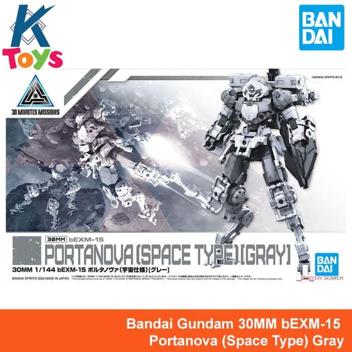 Bandai Gundam 30MM bEXM-15 Portanova Space Type Gray - Gunpla murah Berkualitas