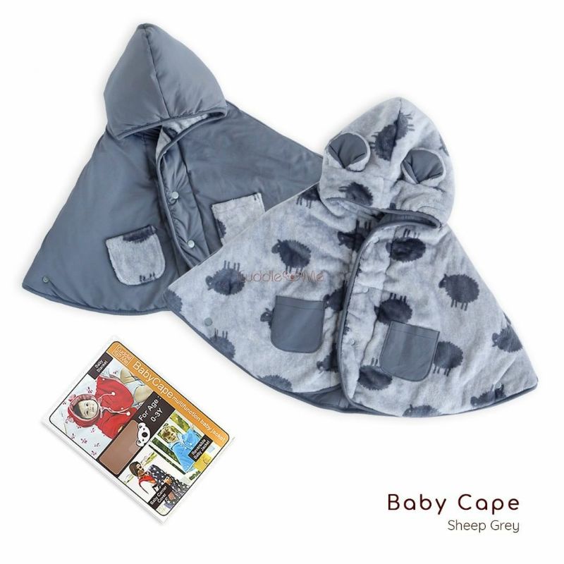 Jaket Anak CuddleMe BabyCape | Mantel Bayi Balita Cuddle Me Baby Cape | Grosir Cuddle Me BabyCape-Sheep Grey