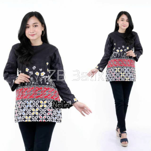 Batik Dolby Dolbi Dobby Doby Tenun Sutra Tulis Katun ATBM Baron ATASAN BATIK WANITA sogan