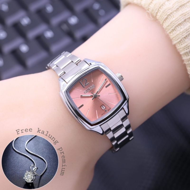 Jam Tangan Wanita/Cewek Guess Oval Kotak