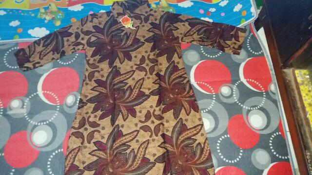 Dress Tunik Batik Resleting Genes