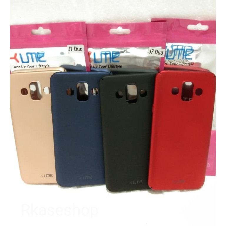 ume eco samsung J7 Duo case casing cover hard case full cover - Merah