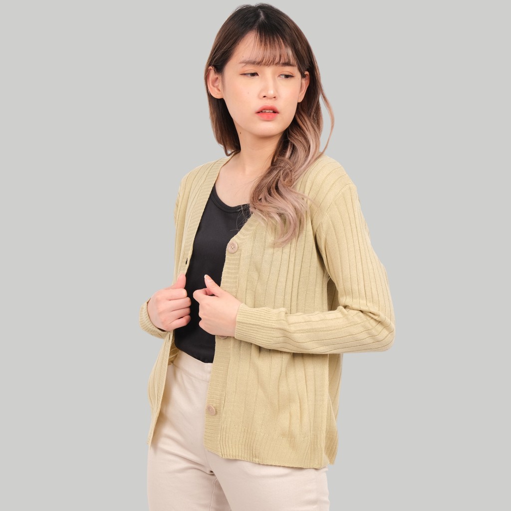 Monellina MELODY Cardigan Rajut Oversize Wanita Lengan Panjang-1