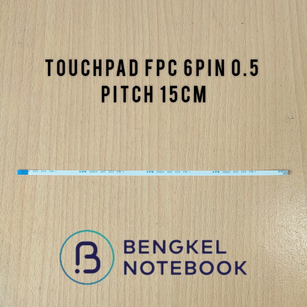 Kabel Touchpad FPC 6pin 0.5 pitch 15cm Timbal Balik