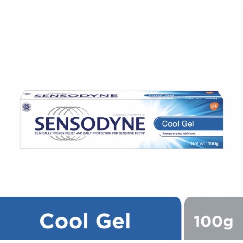 Sensodyne cool gel 100 gram ( pasta gigi perlindungan gigi sensitif )