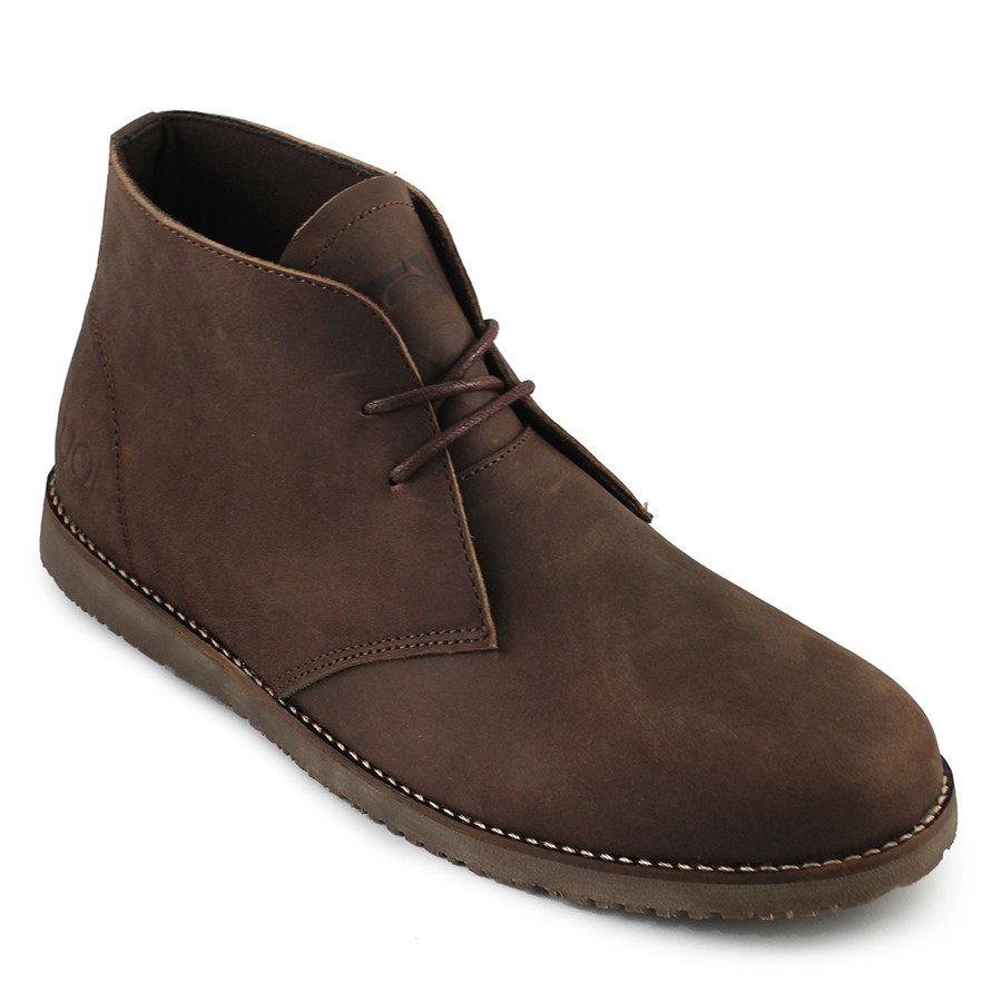 Sauqi Footwear Chukka Sepatu Boots  Kulit Asli (CH) - Cokelat