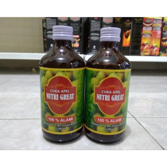 

PROMO CUKA APEL NUTRI GREAT 100% ALAMI / NUTRI GREAT 300ML KEMASAN TERBARU MR09