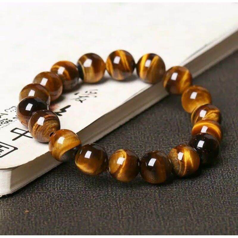 GELANG BATU ALAM TIGER EYE BIDURI SEPAH NATURAL ASLI PRIA WANITA