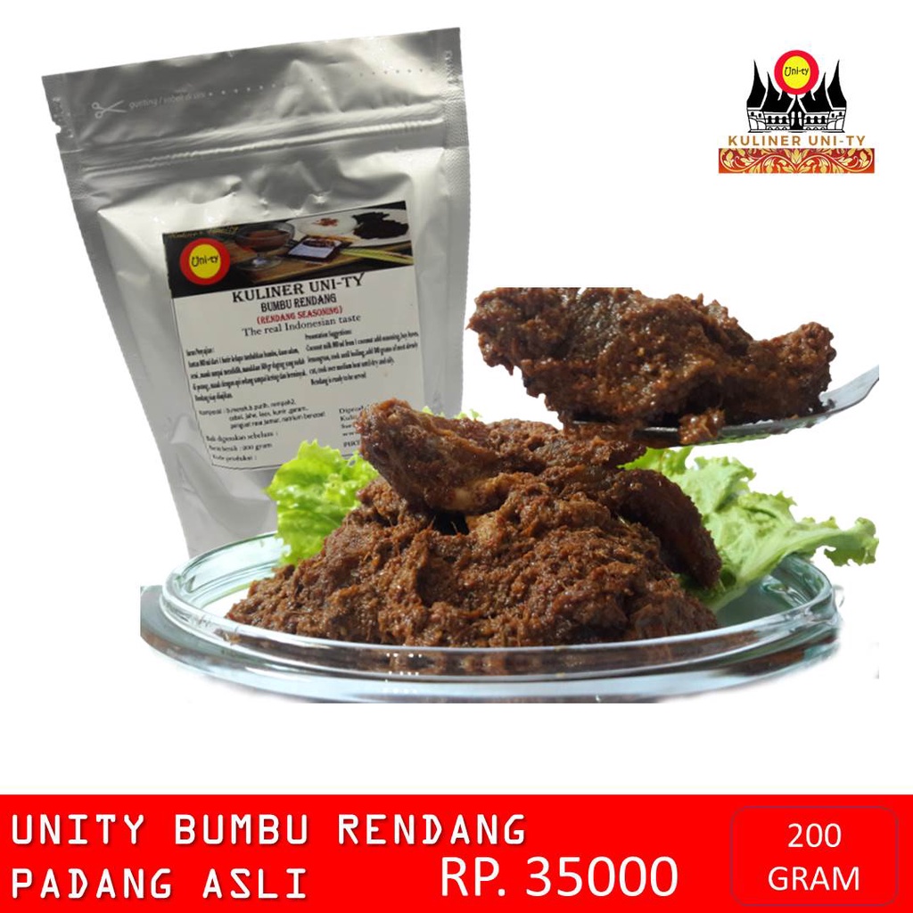 

Bumbu masak rendang instan 200 gram asli minang