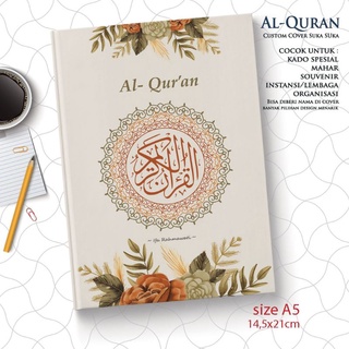 Al Quran Custom Nama Cover Suka Suka Bisa Tulis Nama Ukuran A5 ( Sedang )