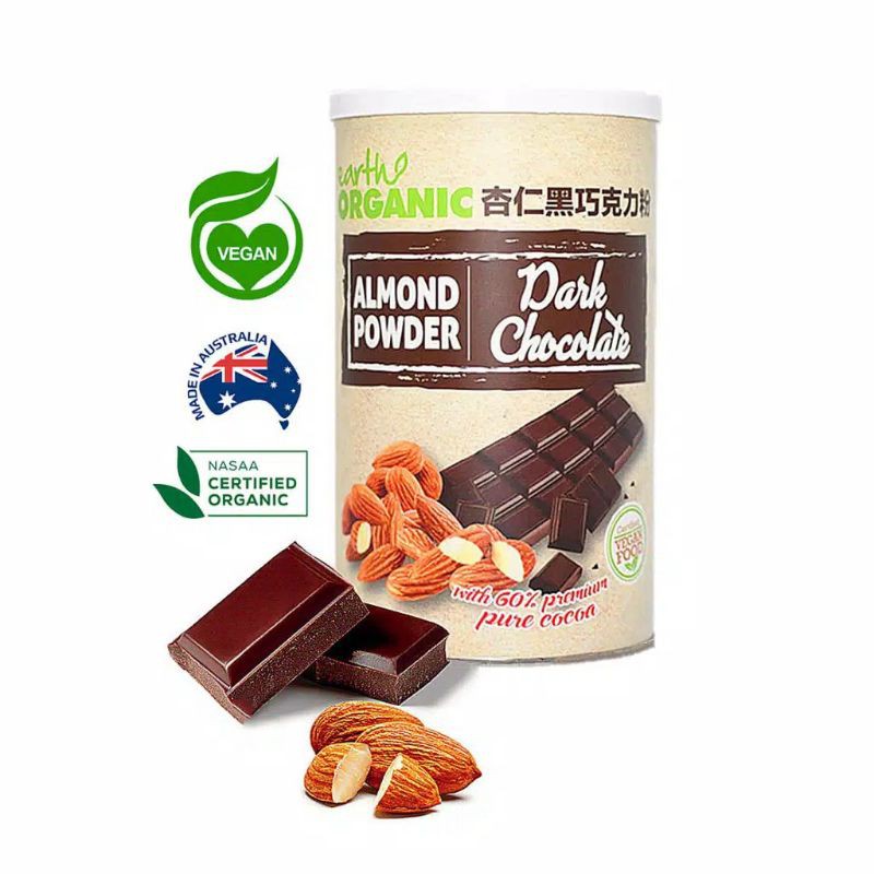 

Earth Organic Almond Powder - Dark Chocolate 500gr