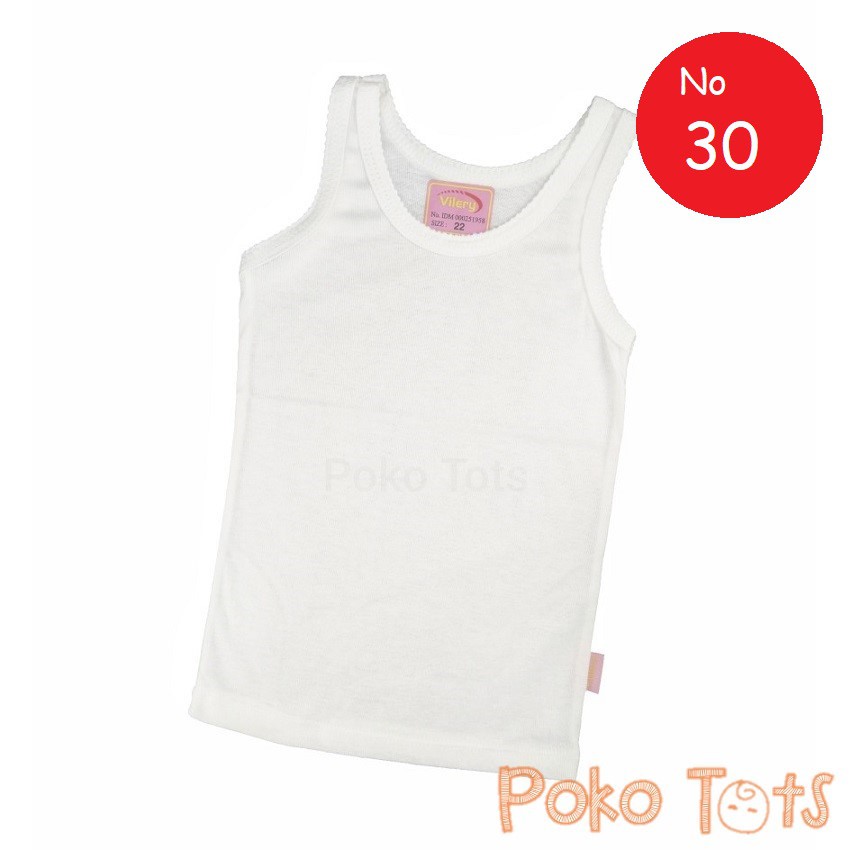 Vilery Singlet Anak Ukuran 30 Kaos Dalam Lembut
