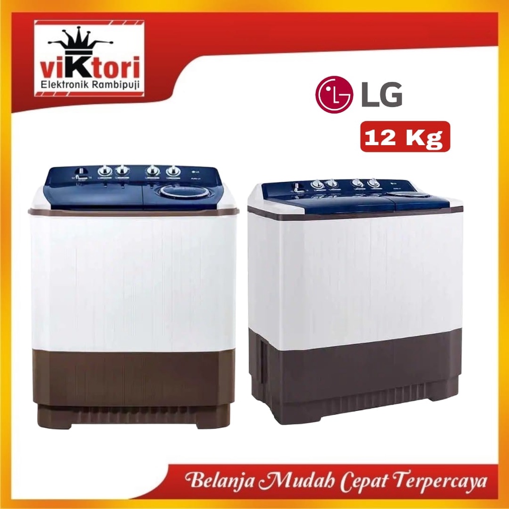 MESIN CUCI LG P1200RT / MESIN CUCI 2 TABUNG LG / MESIN CUCI 12KG LG